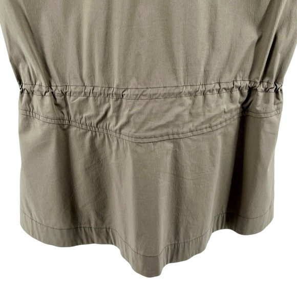 NIC+ZOE Womens Snap Button Up Vest Medium Adjustable Waist Army Green Stretch - Picture 10 of 16